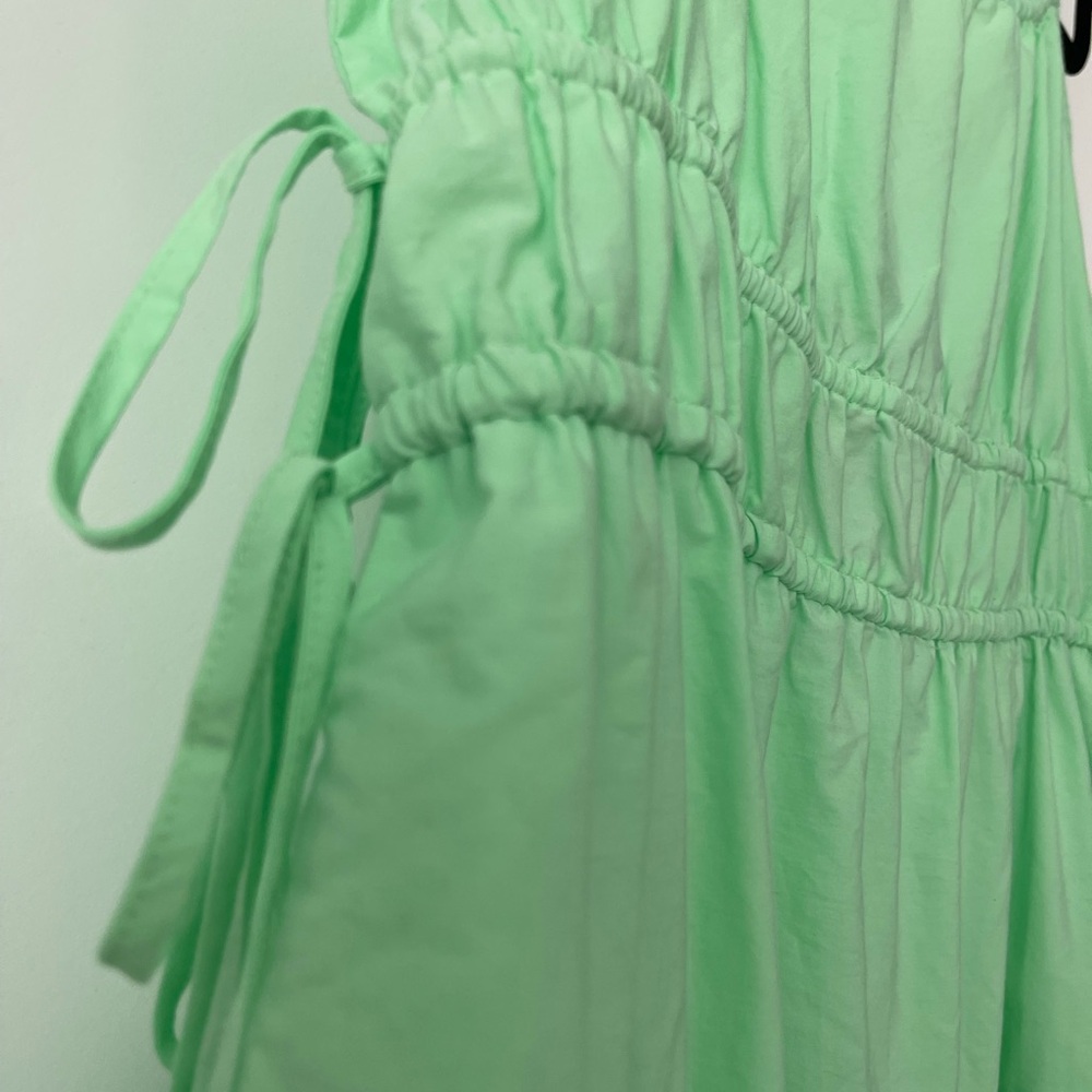 Universal Thread Green Ruched A-line Sundress - Picture 2 of 4